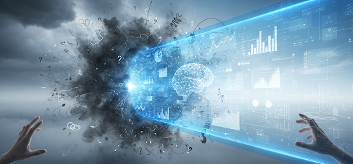Hero image of data and prediction